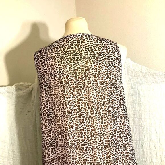 Scott & Soda Maison Scotch Leopard Print Silk Trapeze Dress Size M - Picture 7 of 11